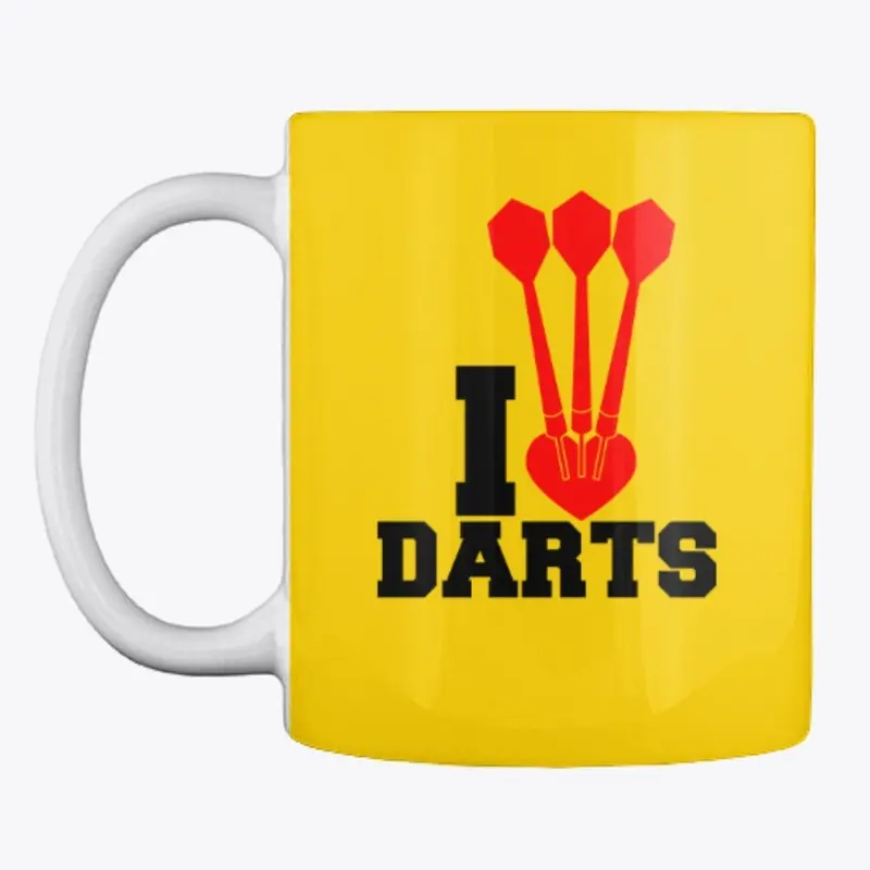 I Love Darts - Tees and Mugs